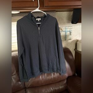 Peter Millard  Men's Dark Gray Zip-Up Sweater